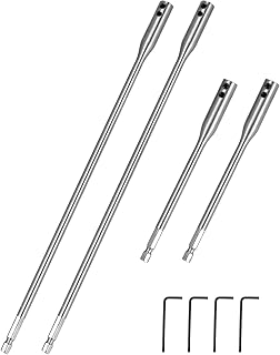 QWORK 8 Pcs 1/4 Extension Bit Set, 6 & 12 Inch Wood Spade Bit Set, High Carbon Steel Drill Bit Holder with Wrench Keys, for Electric Tool Accessories