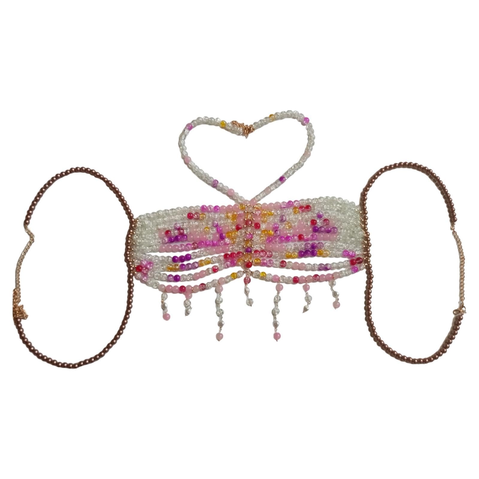 Chaîne de Corps en Perles, Accessoire de Corps Unique, Bijou de Corps Respirant pour La Musique