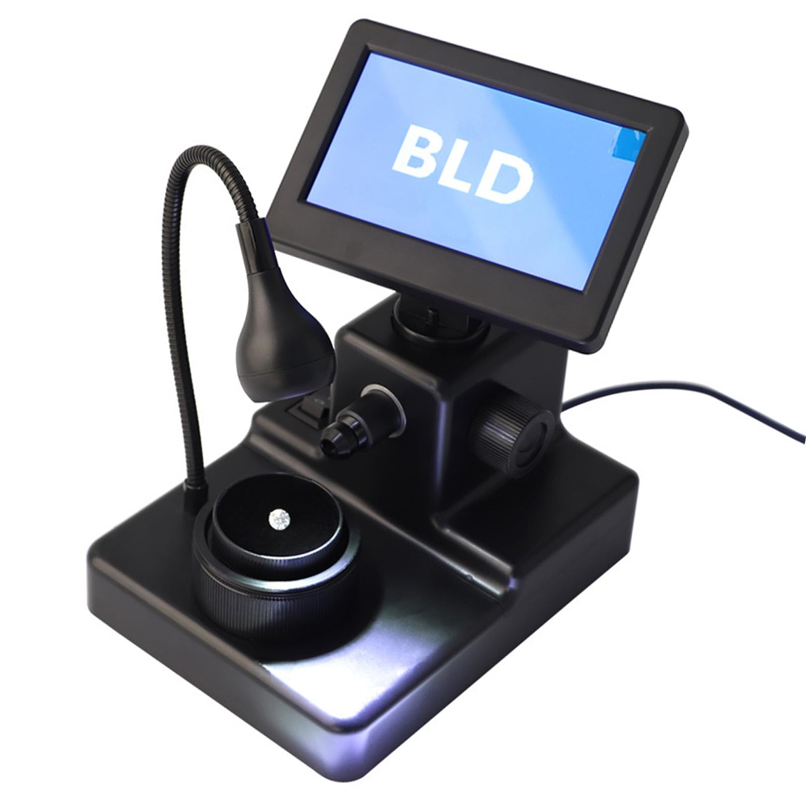 Electronic Jewelry Testing Tool for Gemstones Inscription Viewer Digital Microscope Accurate Analysis Gemstones Girdle Viewer LCD
