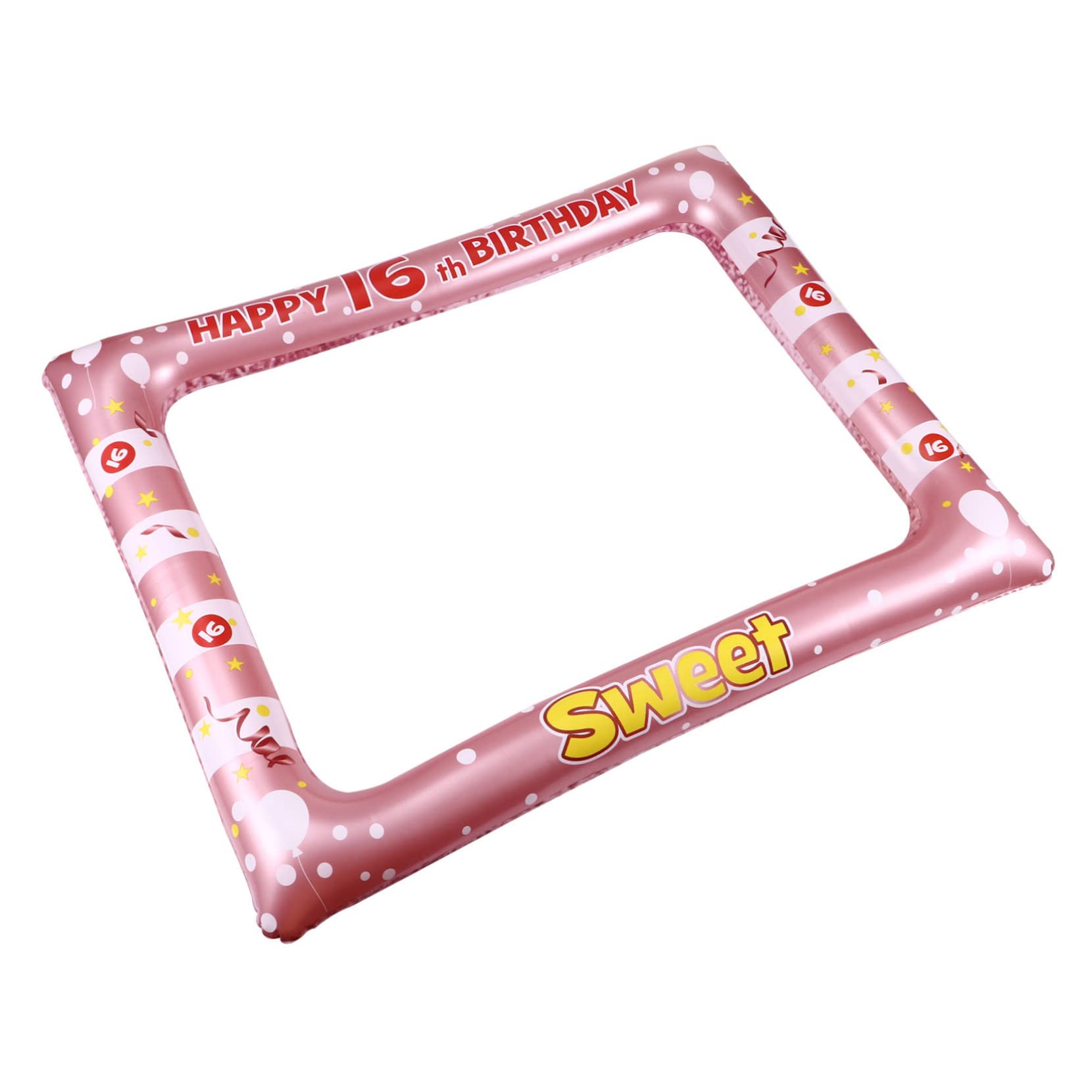 PRETYZOOM Lot De 3 Cadres Photo Gonflables en PVC pour Créer des Souvenirs Inoubliables Un Incontournable pour Les Fêtes des 16 Ans