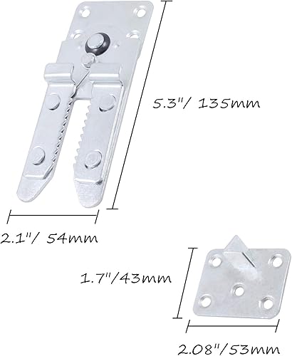 Miniatura 2 de HOWDIA Conectores de sofá seccionales – Abrazaderas de cocodrilo resistentes para muebles modulares | 5.315 in de longitud | Paquete de 2 |