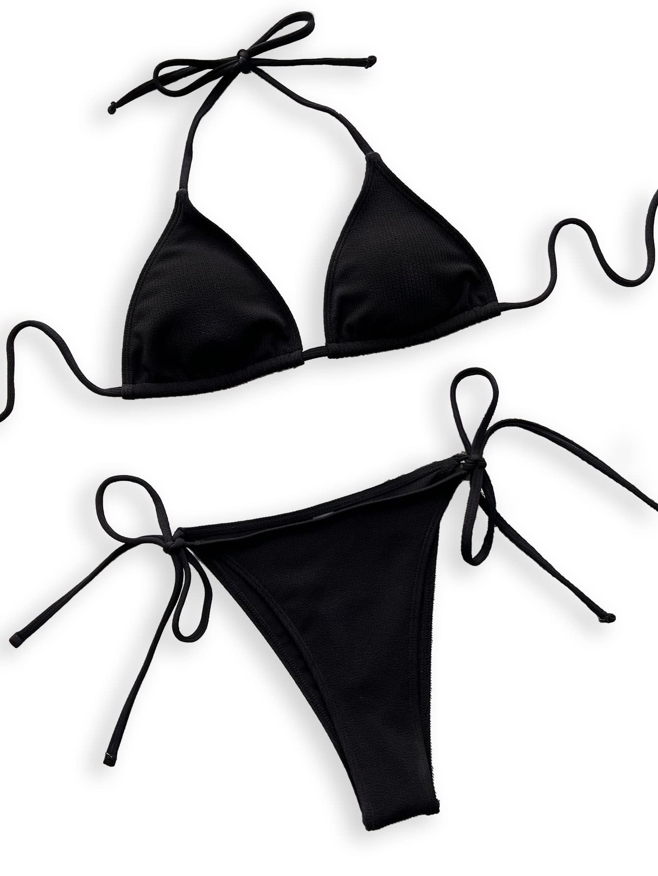 GenericOlesea Women Two Piece Bikini Set Sexy Swimsuit Swimwear Halter String Triangle OLS14