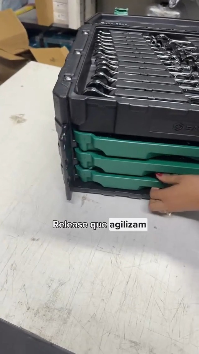SATA Conjunto de ferramentas mecânicas de três gavetas, 1/4