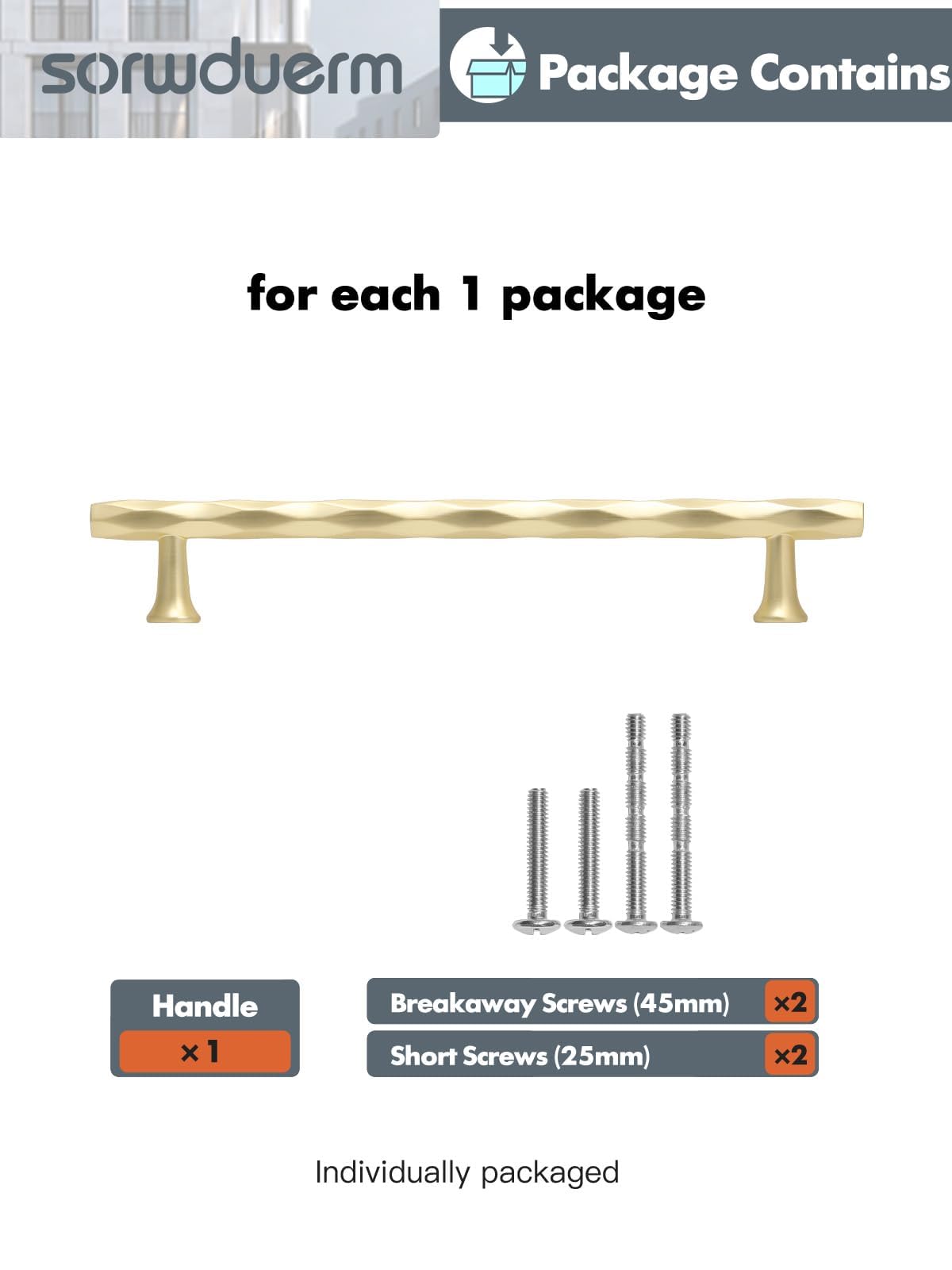 SORWDUERM Brushed Gold Cabinet Pulls 2 Pack 160mm Hole Center Kitchen Cupboard Handles Decorative Kitchen Drawer Dresser Cupboard Bathroom Vanity Cabinet Hardware Rhombus - Image 3