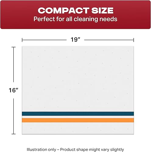 Miniatura 6 de Angel-in-Armor - Trapos de rizo a rayas blancas (16 x 19 pulgadas)  Caja a granel de 4 libras de toallas de limpieza de algodón  Terry reutilizable,