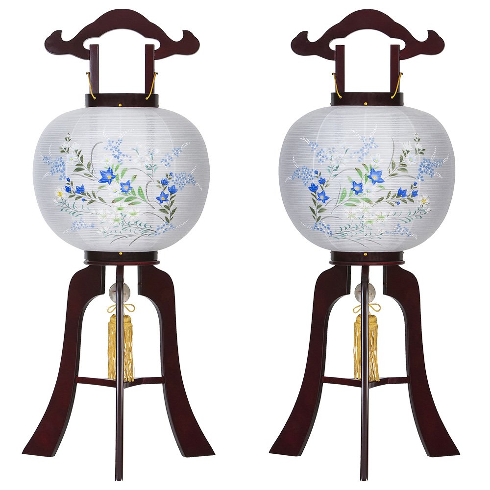 Amazon｜仏壇屋 滝田商店 対柄 盆提灯 盆ちょうちん 回転行灯 11号