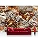 Produktbild Vlies Fototapete 254x184cm PREMIUM PLUS Wand Foto Tapete Wand Bild Vliestapete - Ornamente Tapete Diamanten Brillanten Sterne gold - no. 3369
