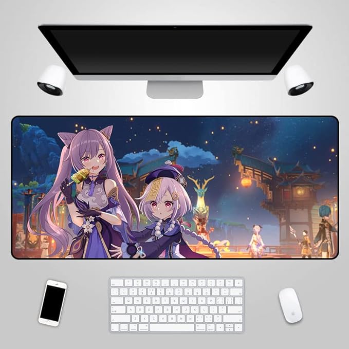 Genshin Impact Keqing Mouse Pads Keyboard Pads (27.5"x11.8"x0.12"),21