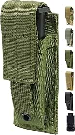 Coldre de lanterna tática pequeno, bolsa para cinto MOLLE