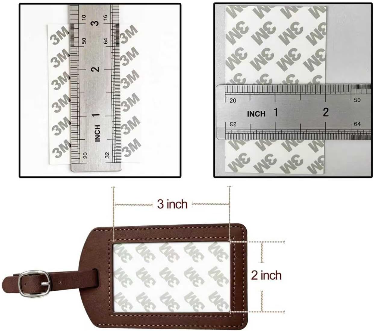 OFLY Self-Finishing Needlepoint Luggage Tag Kit - Premium Faux Leather Cross Stitch DIY Travel Tag, Perfect Personalized Bag Craft Gift for Beginners and Travelers.