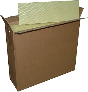 Mann Lake 5 5/8" Waxed Yellow Rite-Cell Foundation Sheets, Made in the USA, BPA-Free, Food-Grade, Beeswax-Coated for Beehive Frames, Fits 6 5/8" Hive Bodies, Durable, Wax Moth Resistant, 100-Pack