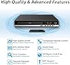 DVD Player for TV with HDMI Full HD 1080P USB Multifunction Player, CD Player for Home with Microphone Jack, USB Port, AV and HDMI Port