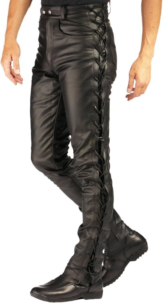 Roleff RO 3 Lace-Up Leather Motorbike Jeans