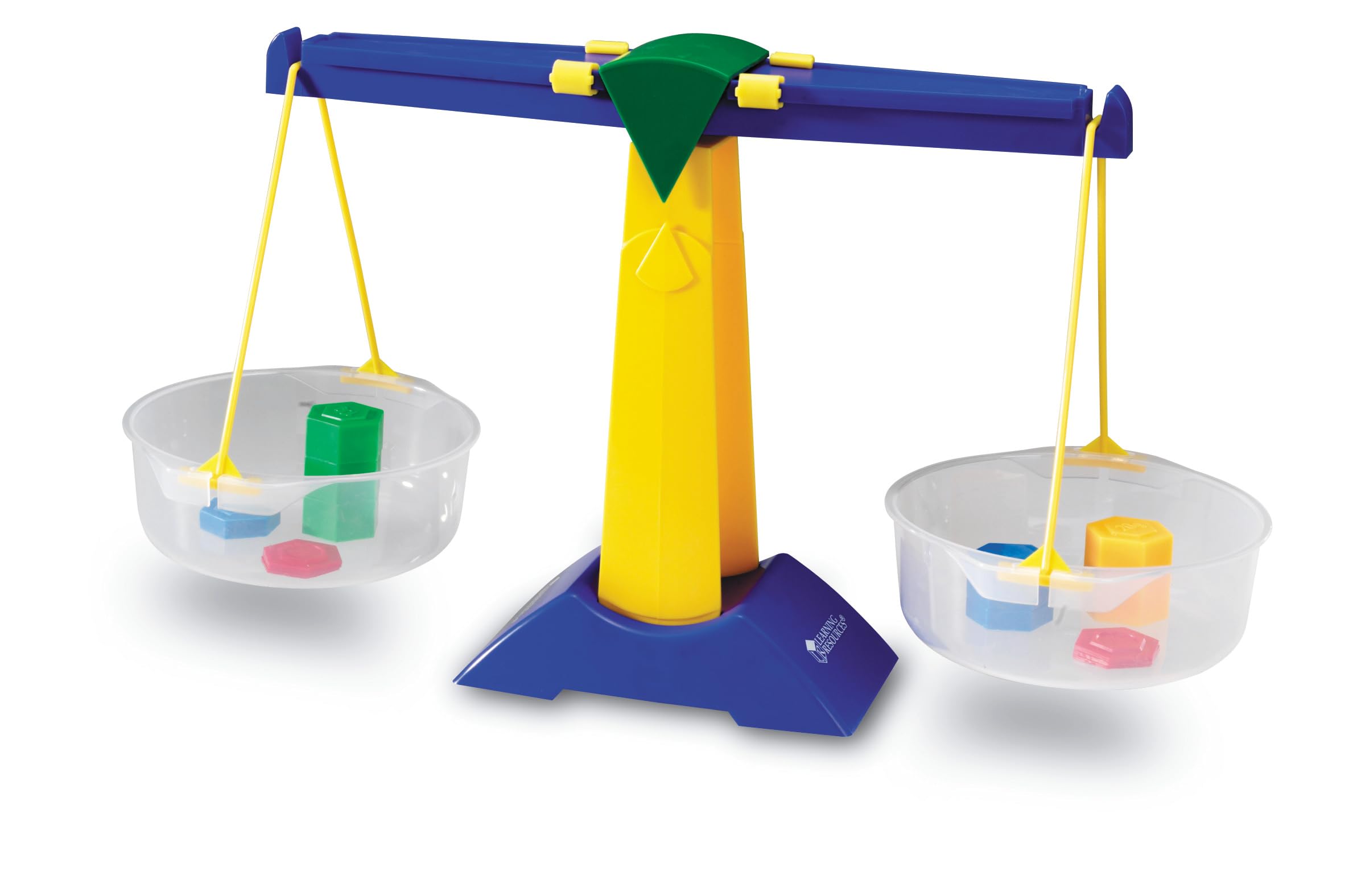 Learning Resources Balance à Plateaux Junior, Balance Éducative Enfants 5+, Jeu d’Apprentissage du Poids et de l’Équilibre, Comparaison Solides et Liquides