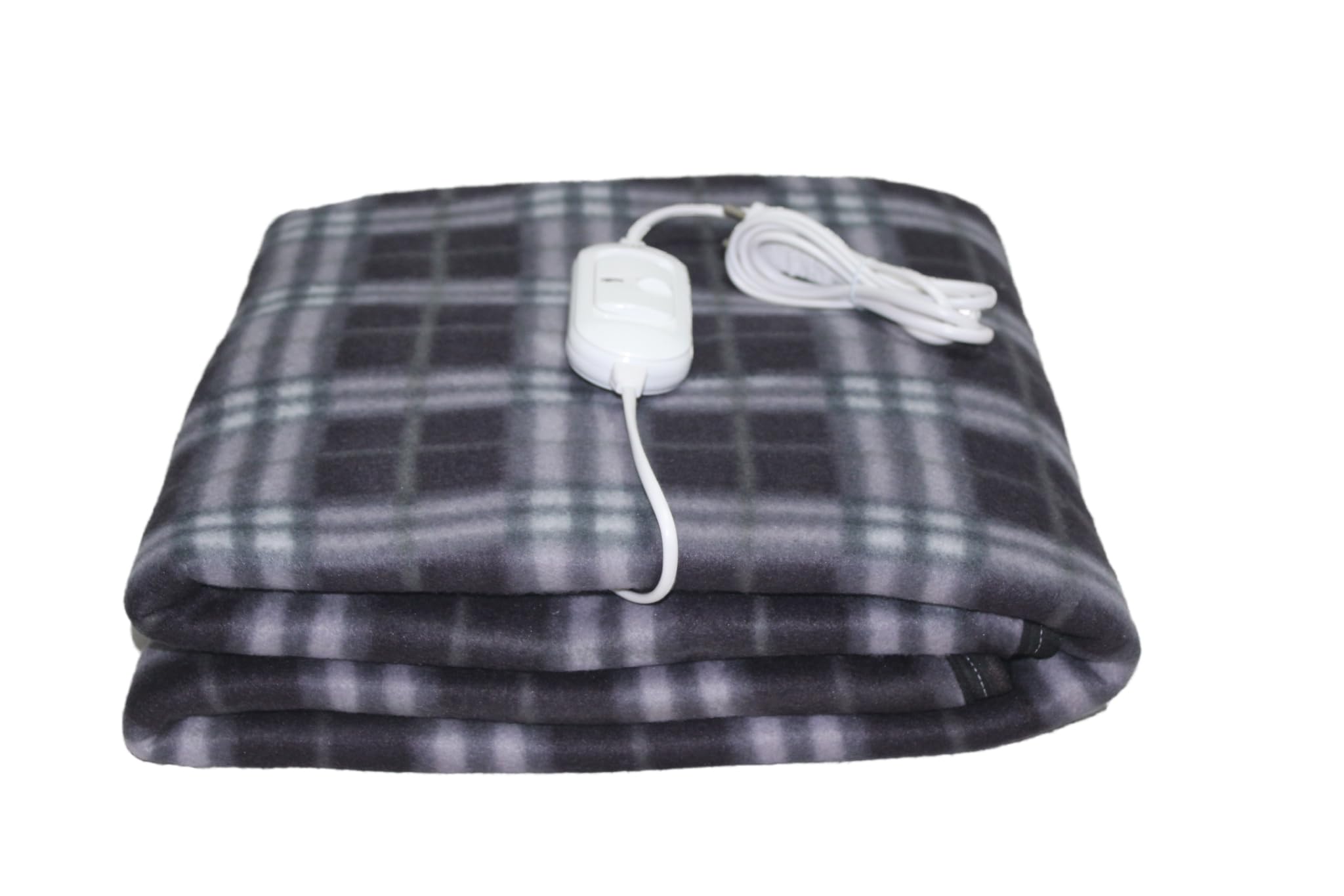 Premium Polar Electric Bed Warmer - Electric Under Blanket - Single Bed Size (30x60) inch with 3 Heat Settings & Dual Safety Feature with Over Heat Protection | Black