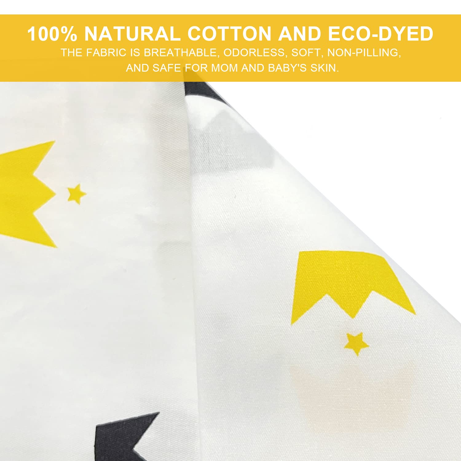 Housse d'allaitement bébé tablier 100% coton respirant bretelles réglables protection confidentialité avec coussinets lavables