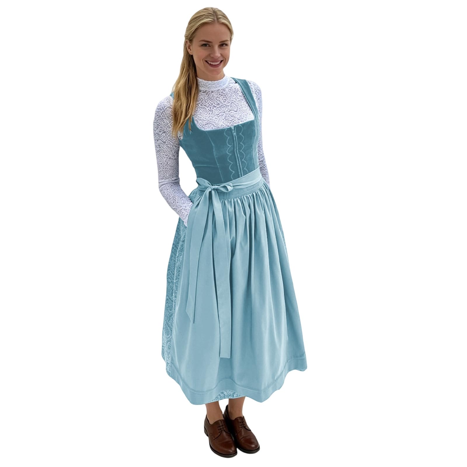 Dirndlschürze Damen Bayrische Tracht Einfärbig Dirndlrock Baumwolle Faltenrock Bequeme Oversize Dirndl-Schürze Glitzer Schürtze Übergröße Festlichkeiten Spitzenschürze Grosse Grössen Dirndlschürzen