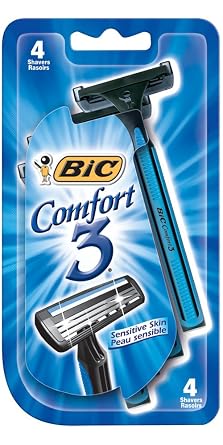 BIC Comfort 3 Men Shaver, 4 Count