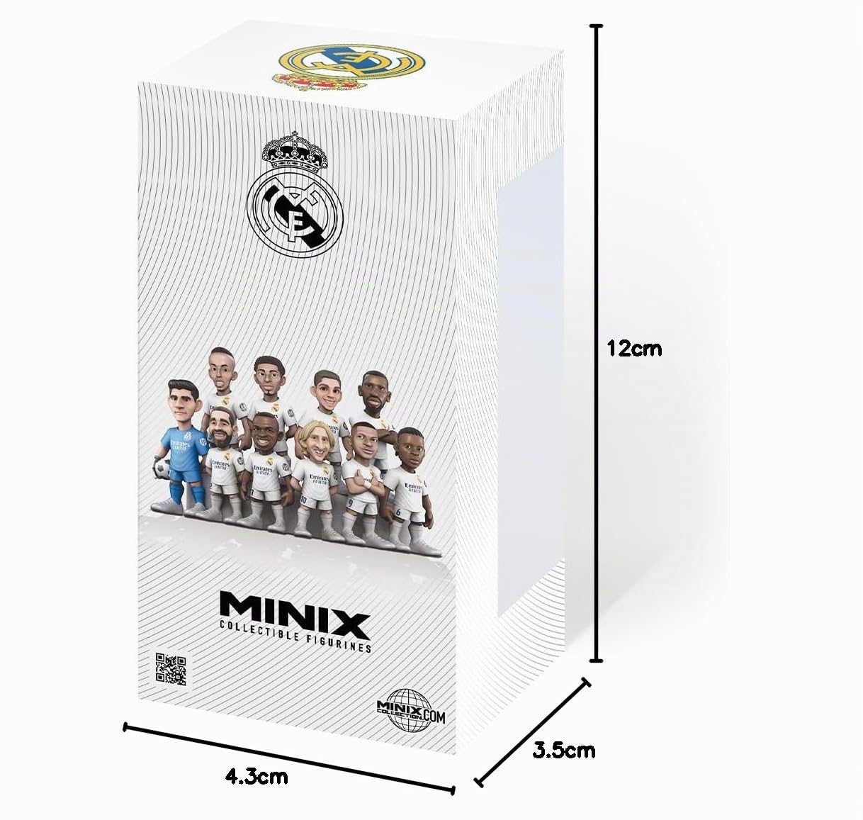 MINIX Figurines MN18451 Figurine de Mbappé, Real Madrid, Collection de 12 cm, idée Cadeau pour Enfants et Adultes, Fans de Football