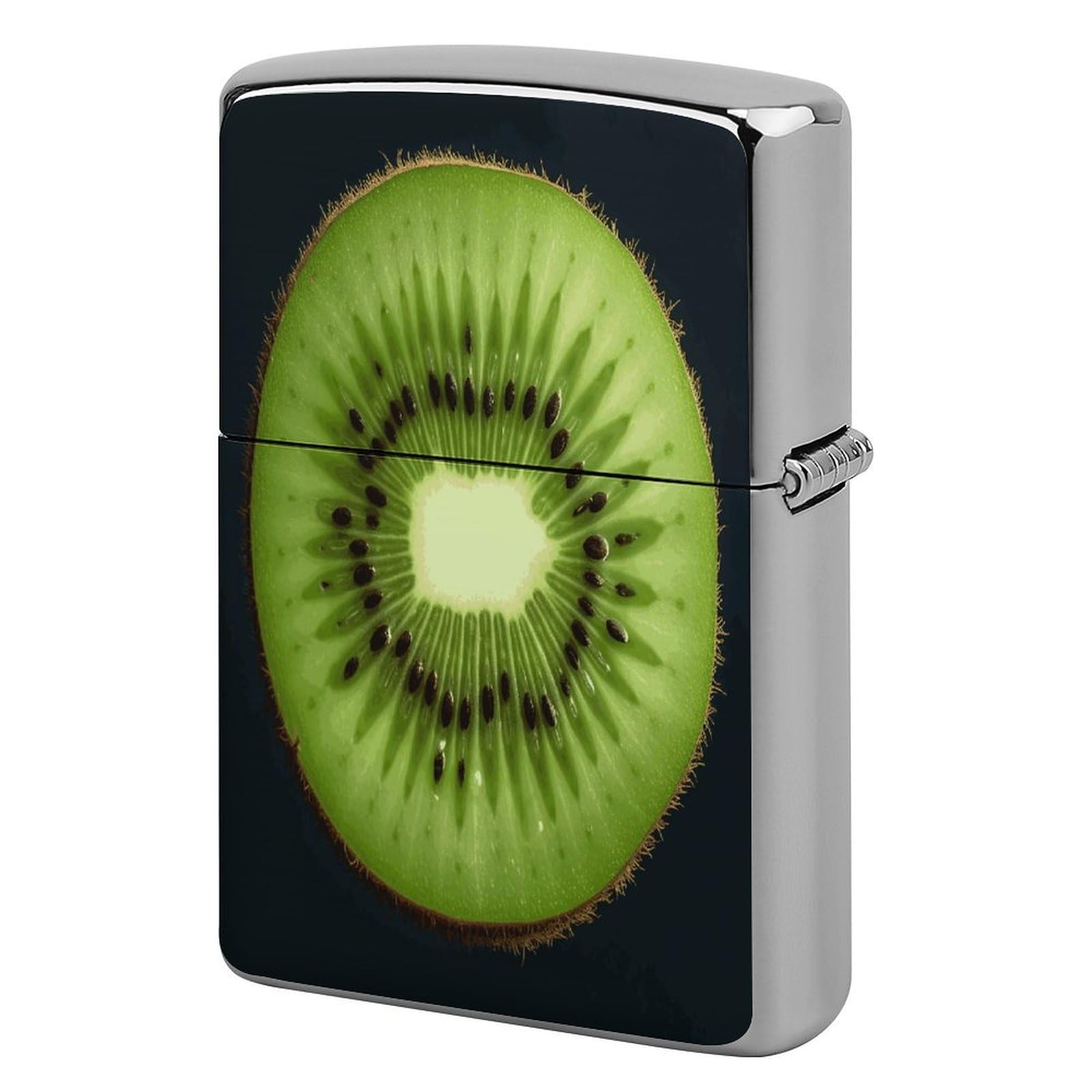 Fekiloot Style Kiwi Slice Lighter Case Cover Metal Lighter Case