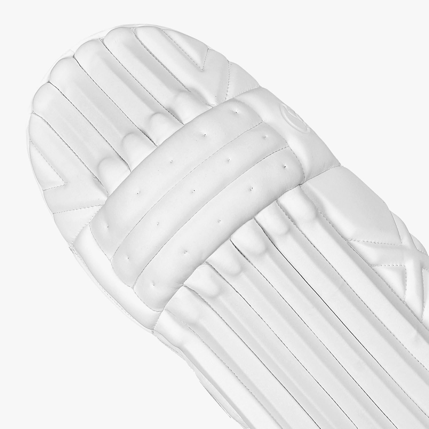 DSC Spliit 5000 - Gambale Da Cricket Bianco Per Adulto Destro - Protezione In Schiuma E PVC, Cinturino 2,5 Cm