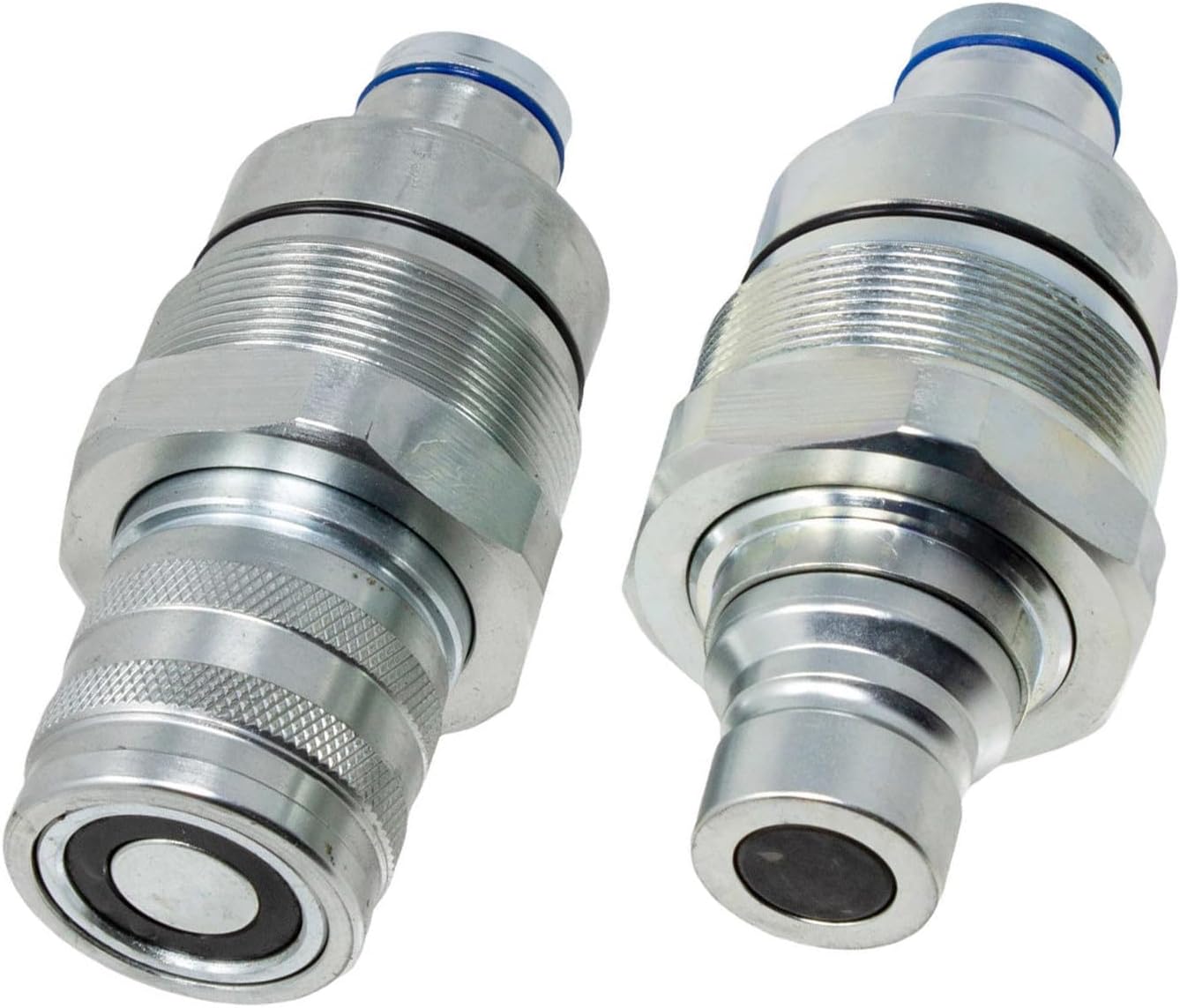 AT406474 AT406475 Male Female Flat Face Coupler Kit Compatible With John Deere Loader 320E 323E 328E 326E 329E 332E 318E 333E 319E