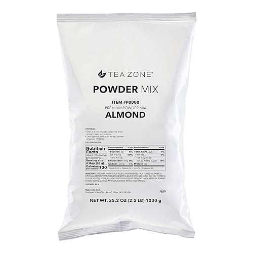 Tea Zone Polvo de almendras (fabricado en Estados Unidos) - Bolsa de 2.2 libras
