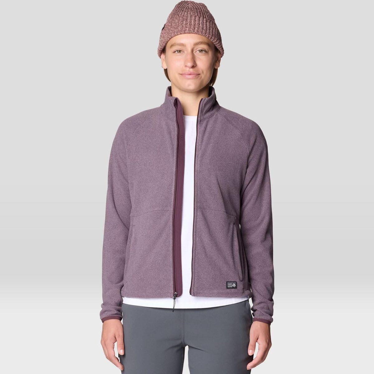 Mountain Hardwear, Oakoram Fleece Full-Zip Jacket - Women's, Blackberry Heather, S - Image 7
