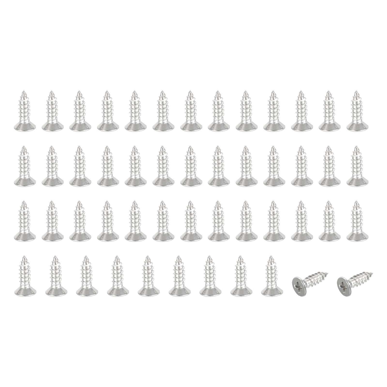 PATIKIL #10x5/8" Flat Head Sheet Metal Screws