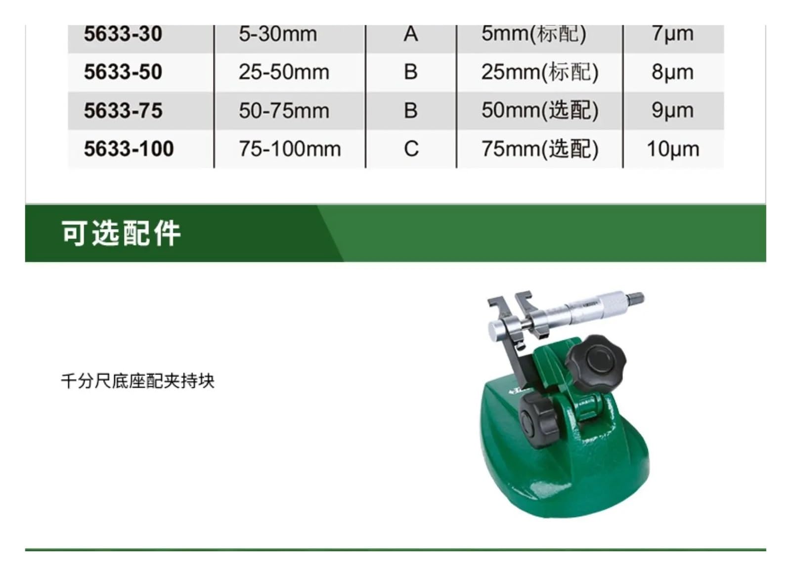 Innenmessschraube 5633 5-30 mm 25-50 mm 50-75 mm.(5633-50 25-50mm 0.01)