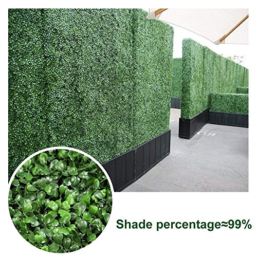 Goasis Lawn Artificial Hedge Boxwood Fence Plant, Uv Protected Privacy Screen Outdoor Indoor Use, Garden Fence Backyard Home Decor Greenery Walls, 24 Pack #TOP5