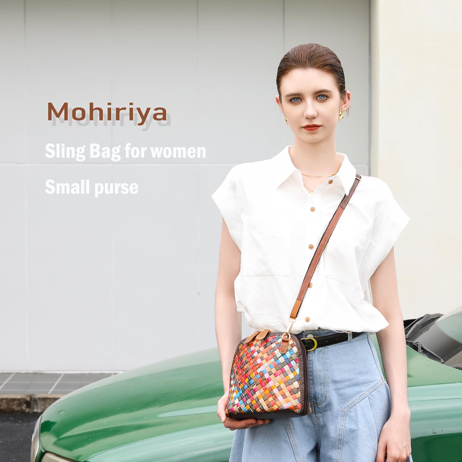 Crossbody Bag for Women Small Leather Cute Purse - Shoulder Bag Designer Trendy Small Sling Cross Body Bag