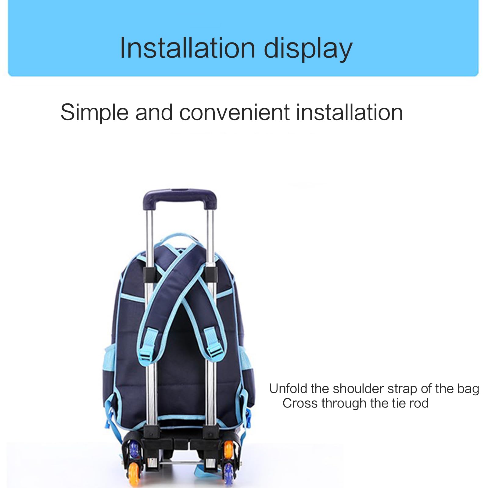 Faltbarer Zugstangenwagen aus Aluminiumlegierung, Studentenrucksack, Haustiertasche, Lastbär, Outdoor Reisen, Camping, tragbare Versorgung, Ziehwagen