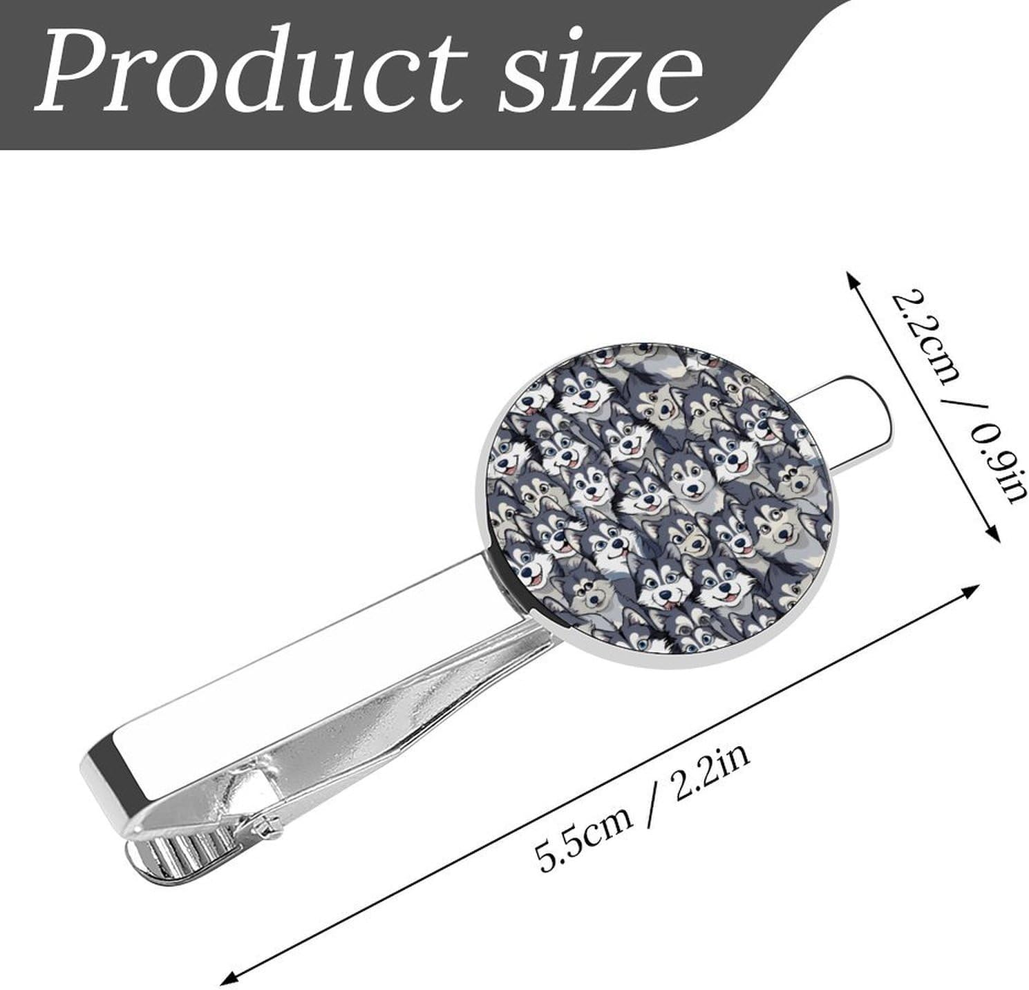 Cute Dog Husky Tie Clip Fashion Jewelry Necktie Pin for Wedding Busiess Office Accessories
