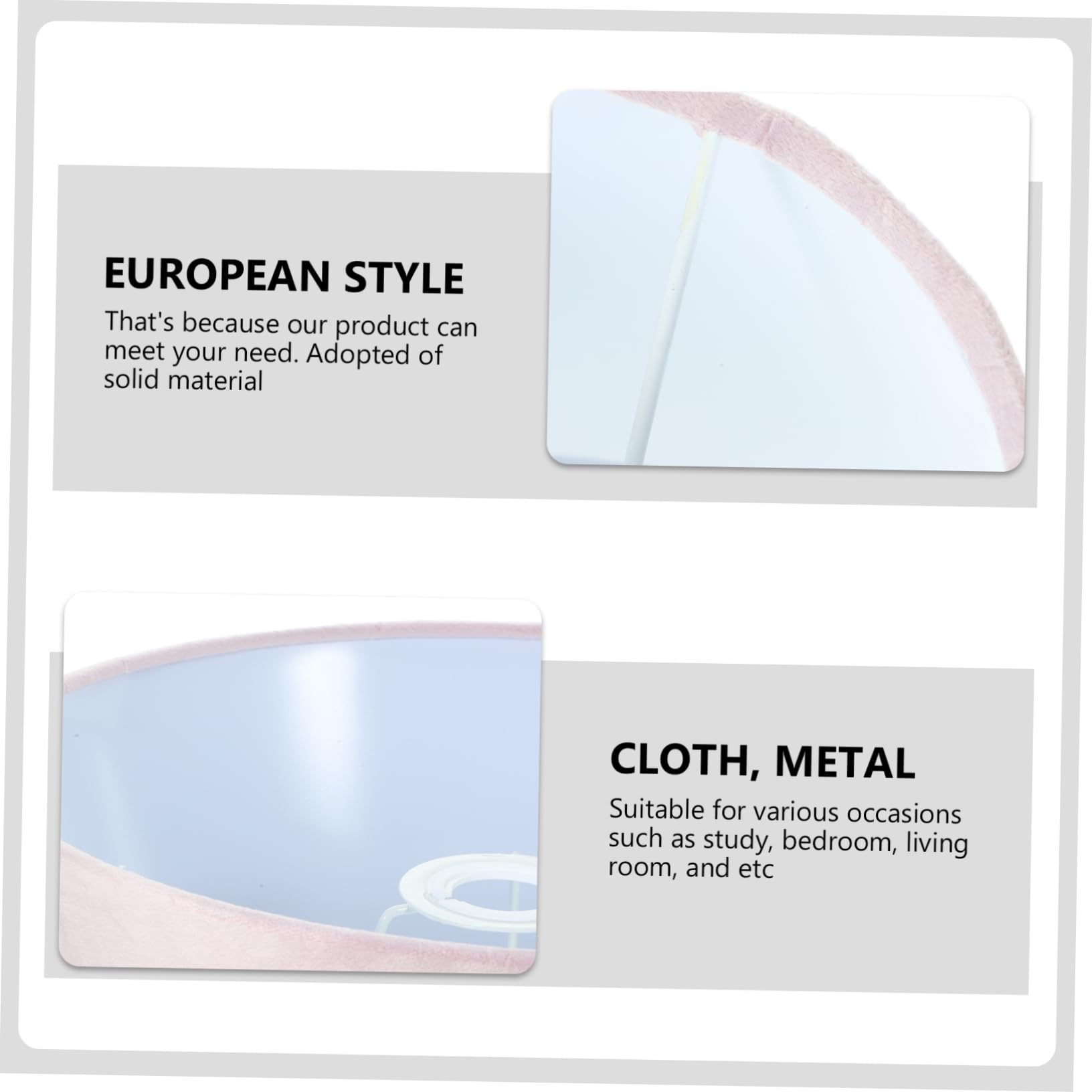 POPETPOP Pantalla De Franela Lámpara De Escritorio Pantallas Cilindro Lamparas Salon Tonos De Lámpara De Tonos De Lámparas Para Lámparas De Mesa Pantalla De Lámpara De Mesa Paño Rosa