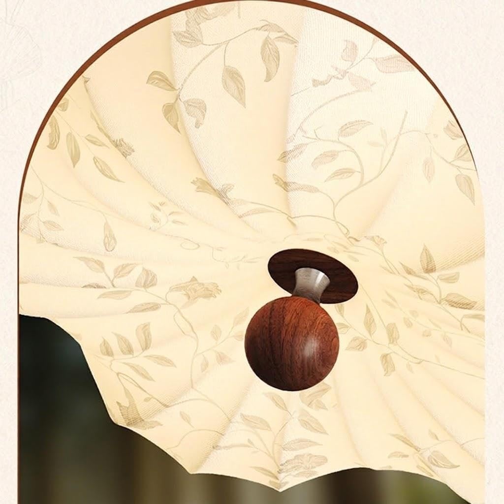 Lámpara de Techo Vintage Semi Empotrada, Tela Floral Plafón