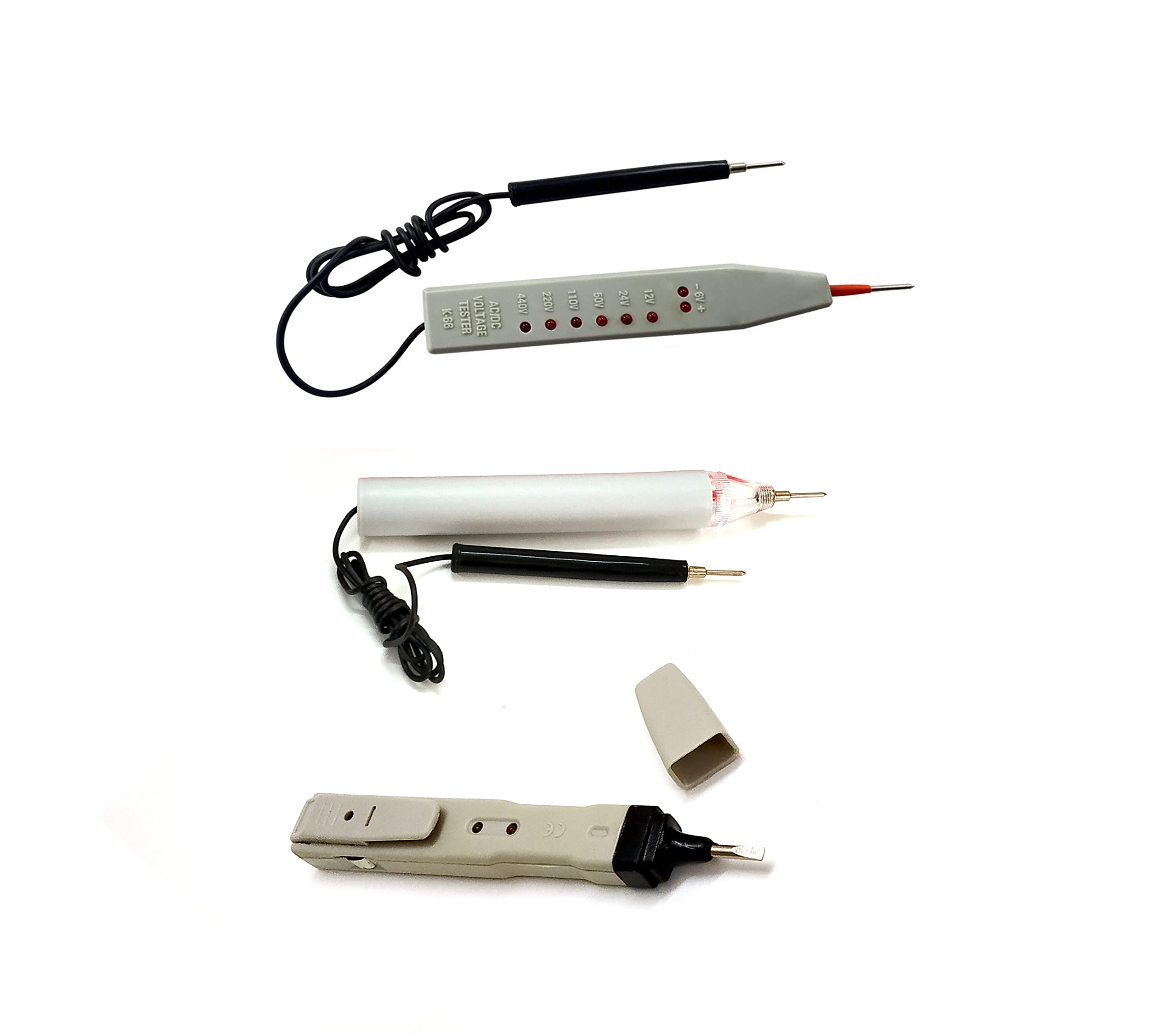 Kundip Voltage Continuity Tester Detector Combo Set (3 Piece Set) - Grey (1-Combo Set) (B0B6RTLB87) Amazon Price History, Amazon Price Tracker