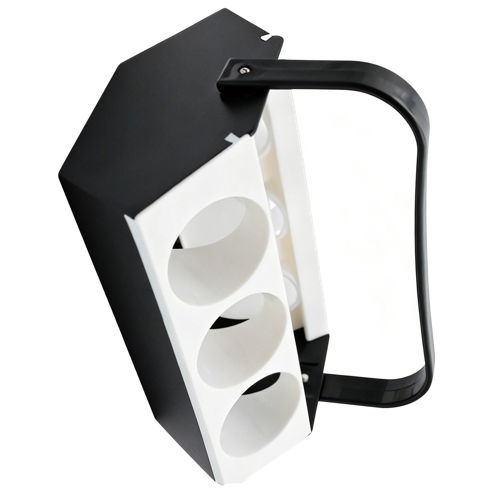 ZEPFJHE 6 Hole Beverage Bottle Container Having Ice Storage Area Portable Carrier for Drinks and Beverages Sturdy Cart