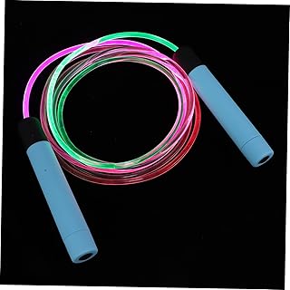 Toddmomy Glowing Skipping Rope Light up Jump Rope Digital Jump Rope LED Jump Rope Fitness Jump Rope Ropeless Jump Rope Kids Jumprope Jump Ropes for Night Fitness Equipment Night Jump Ropes