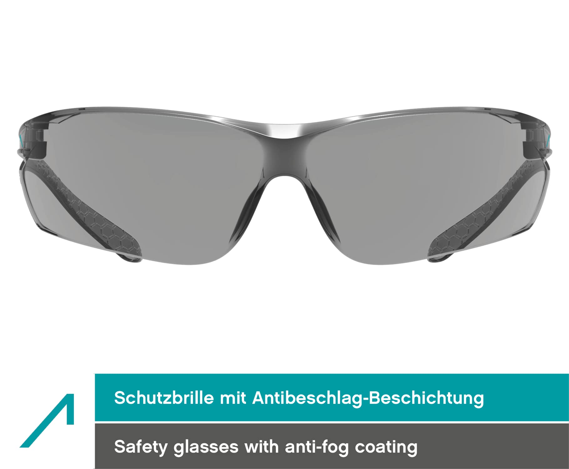 ACE FL-15G Arbeits-Brille im 10er Pack - beschlagfeste Schutzbrille für die Arbeit - Anti-Beschlag - EN 166 - Getönt