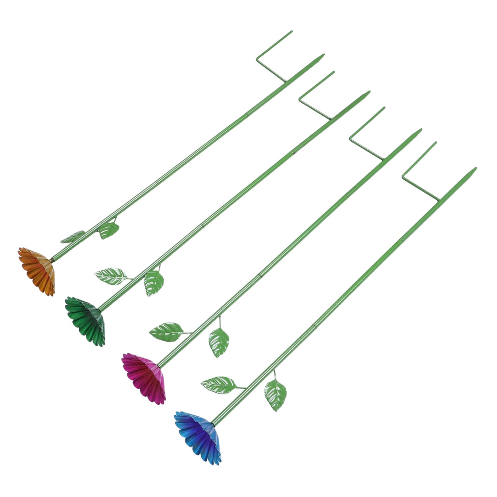 GALPADA 4pezzi Mangiatoia per Colibrì all Aperto con Picchetto Ciotola per Cibo per Uccelli da Giardino Vasca da Bagno per Uccelli Stazione di Abbeveraggio per Api Forma di Fiore