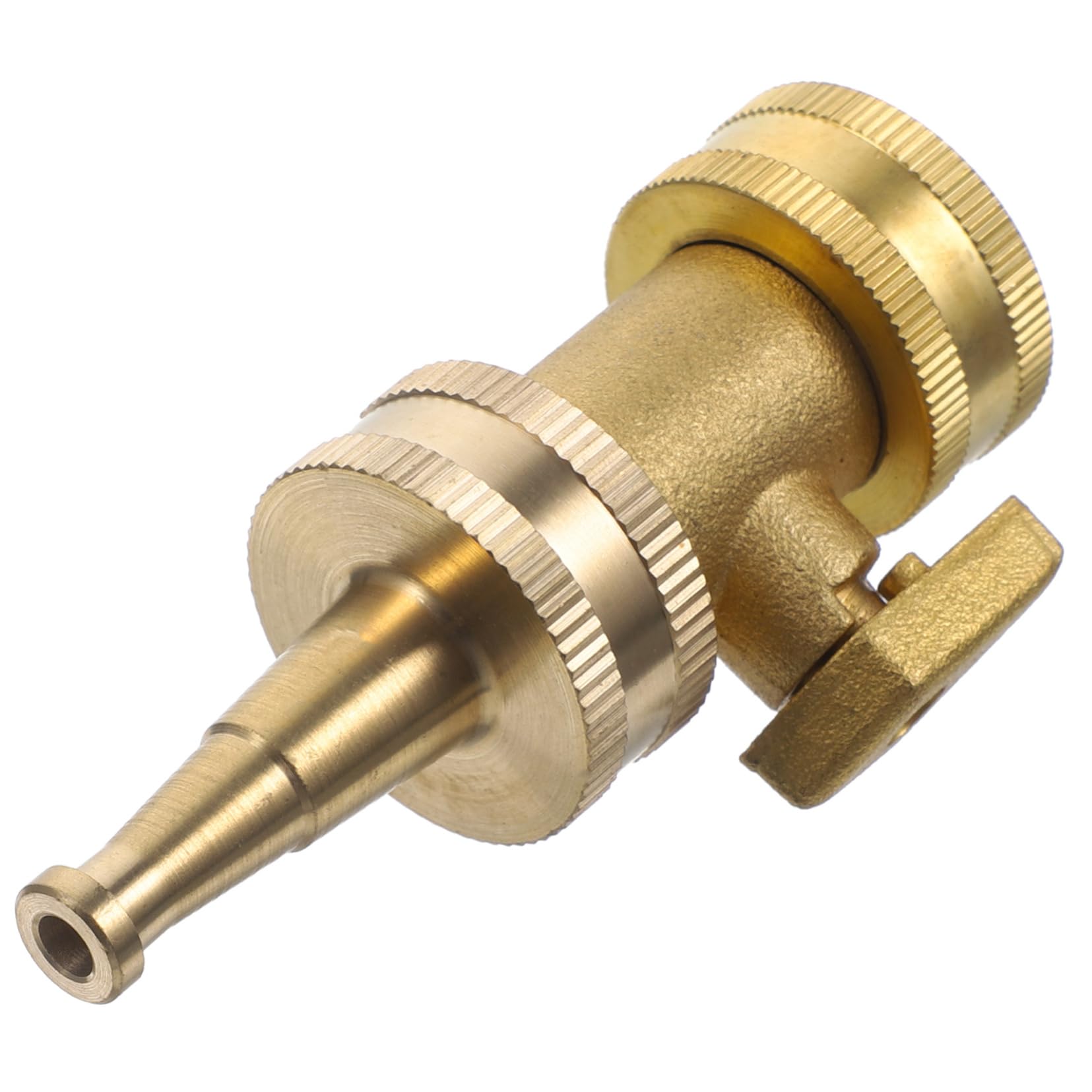 Milisten 3 Ensembles système buse de pulvérisation de tuyau buse de tuyau d'eau soupape arrosage tuyau d' arrosage extensible accessoires de jardinage vannes de tuyau laiton Golden