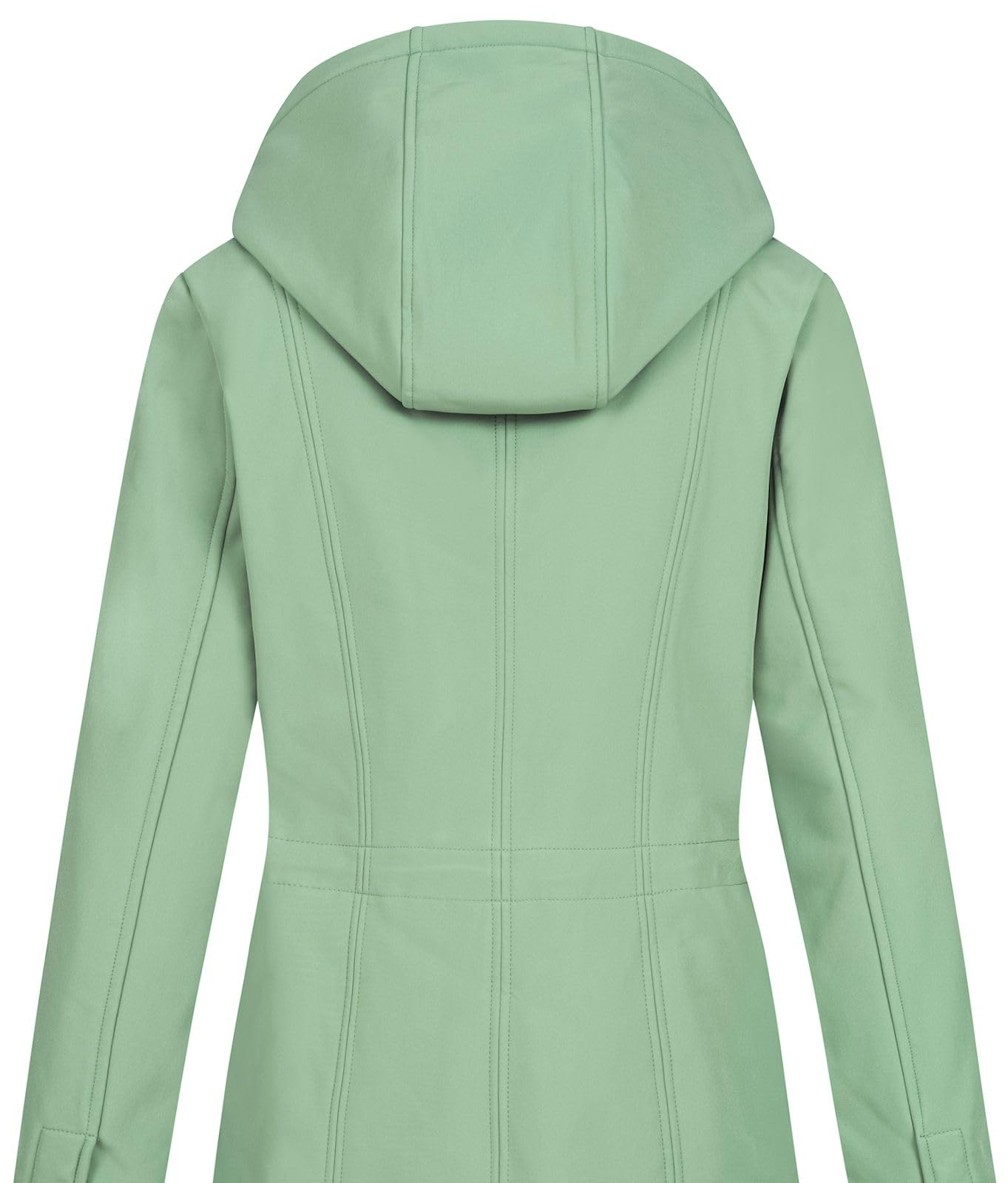 NEW VIEW Damen Softshelljacke wasserabweisender Parka mit Kapuze