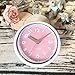 Produktbild Cleck Südkorea Mute Elektronische Uhr Uhr Sucker Badezimmer Wasserdicht Wand Küche Kühlschrank Spiegel Glas Quarzuhr Andere, Rosa Zifferblatt