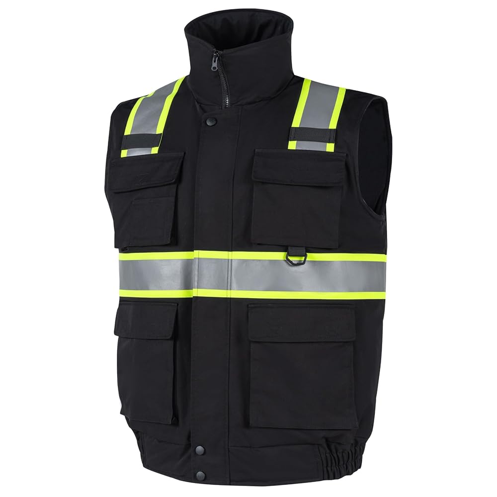 VENDACE Safety Vest High Visibility Reflective Fleece Winter