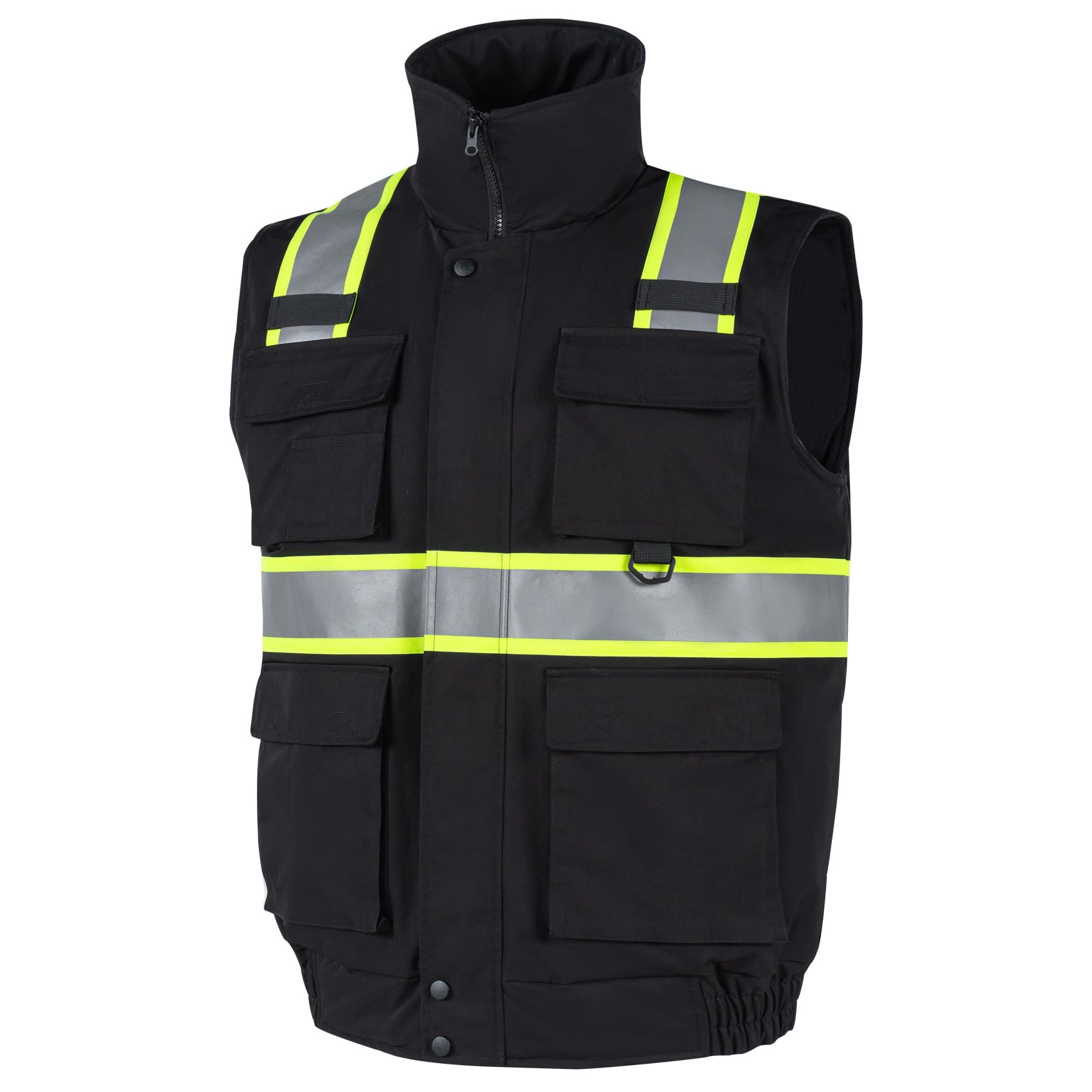 VENDACE Safety Vest High Visibility Reflective Fleece Winter Vest for Men with Pockets Hi Vis Construction Work Vest
