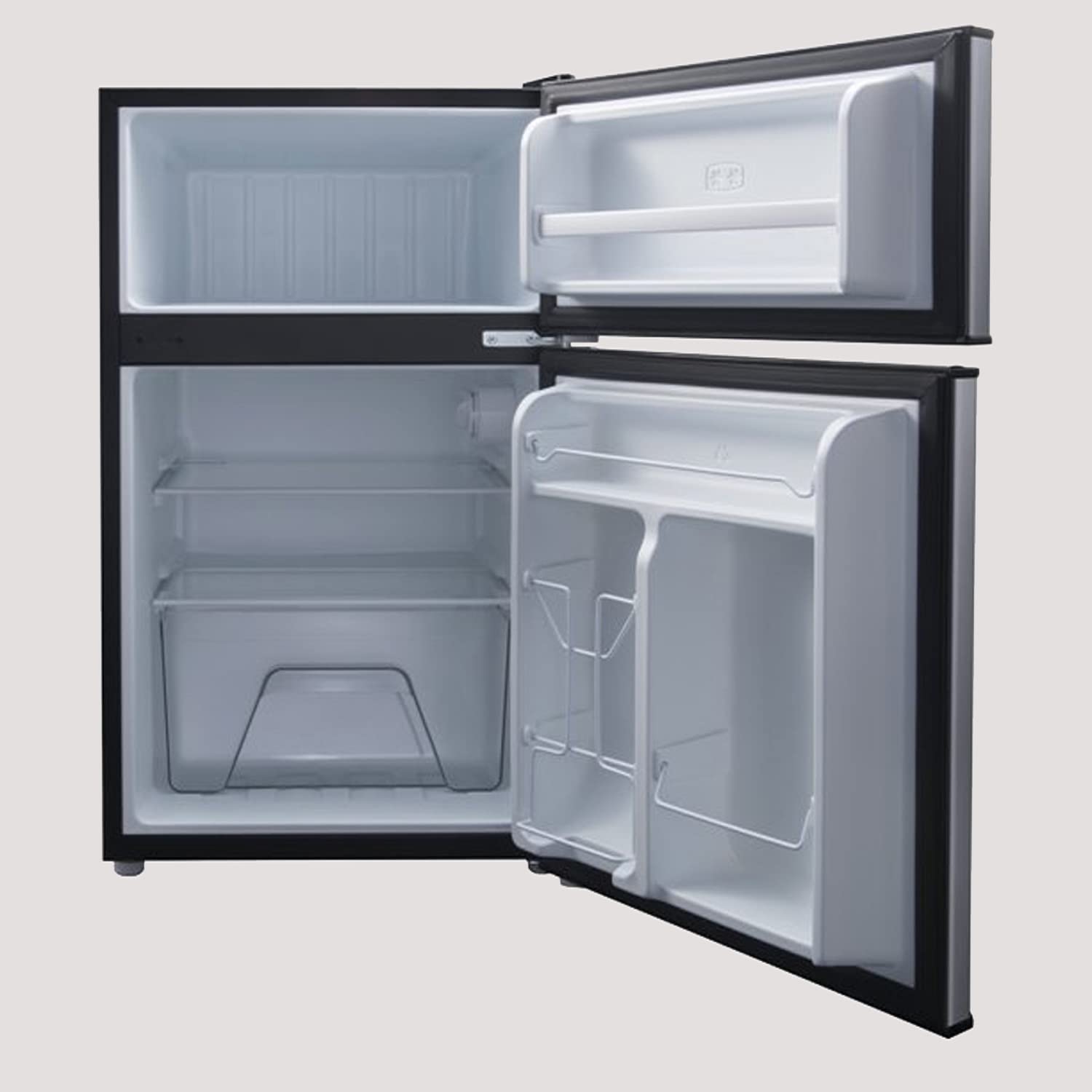 Energy-Saving Efficiency 3.1 Cu Ft Mini Fridge With Freezer, Stainless on Fridge.com - View 4