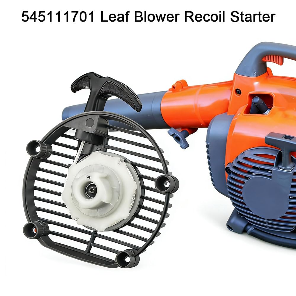 Avviamento a spirale per soffiatore a foglia, 545111701 545111801 pull starter alloggiamento di ricambio adatto per Husqvarna 125BX 125BV HVA125BVX HVA125BX HVA125B-LOWES 35874122 HVA125B