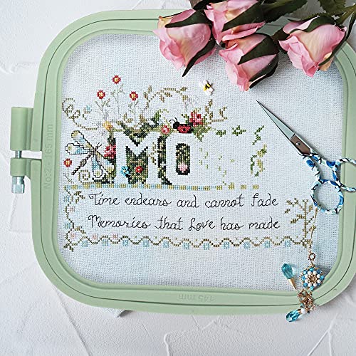 Image of 5 Pieces 5 Sizes Square Embroidery Hoops, Cross Stitch Hoop and ABS Plastic Embroidery Hoops for Embroidery,Cross Stitch and DIY Craft Sewing,Including 16pcs Gold Eye Sewing Needles