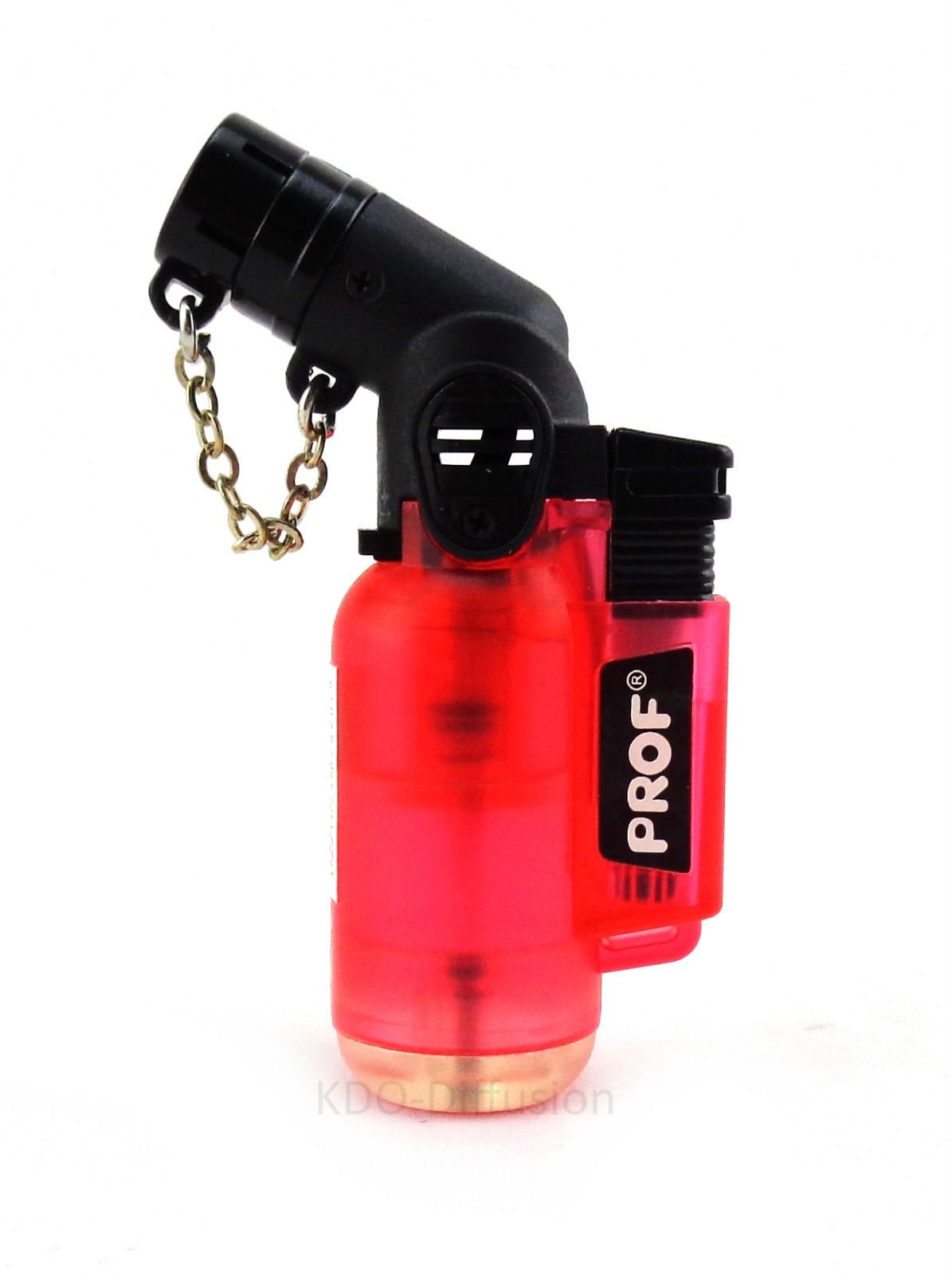 Prof – Refillable Gas Blow Torch Lighter Storm Torch – Adjustable red